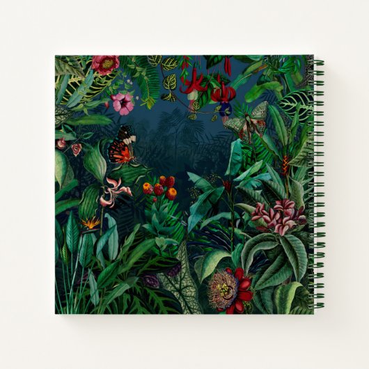 Carnet Fantastique Fabulous Midnight Rainforest Monogramm (Dos)