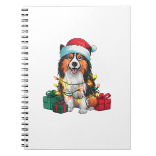 Carnet Fantastique lumière Noël Chapeau Tamaskan Chien No