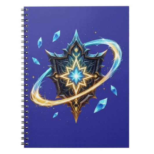 Carnet Fantasy Emblem with Floating Blades – Magical Ener (Devant)
