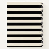 Carnet Fantôme avec tournesol et nom Halloween lunatique (Dos)