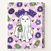Carnet Fantôme d'Halloween Boo-Jee avec café glacé (Dos)