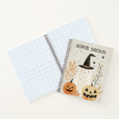Carnet Fantôme mignon et Éffrayant avec Halloween Jack-o- (Intérieur)