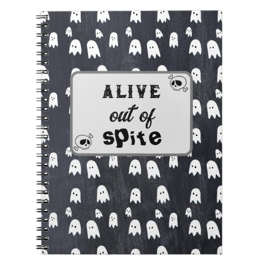 Carnet Fantôme vivant par dépit (Devant)
