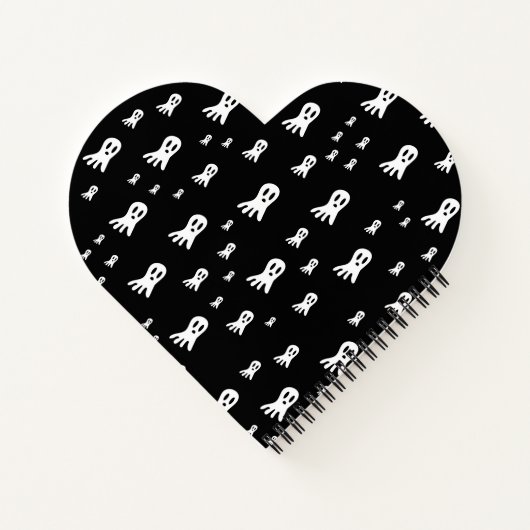 Carnet Fantômes d'Halloween foncé (Dos)