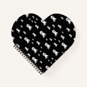 Carnet Fantômes d'Halloween foncé (Devant)