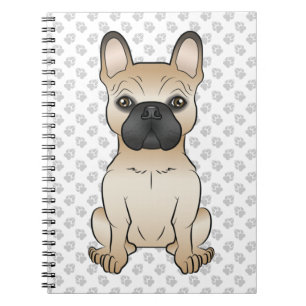 Carnet Faon Bouledogue Français / Chien de Dessin Animé F