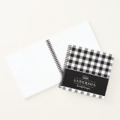 Carnet Farmhouse Black Buffalo Check Family Baking Recett (Intérieur)