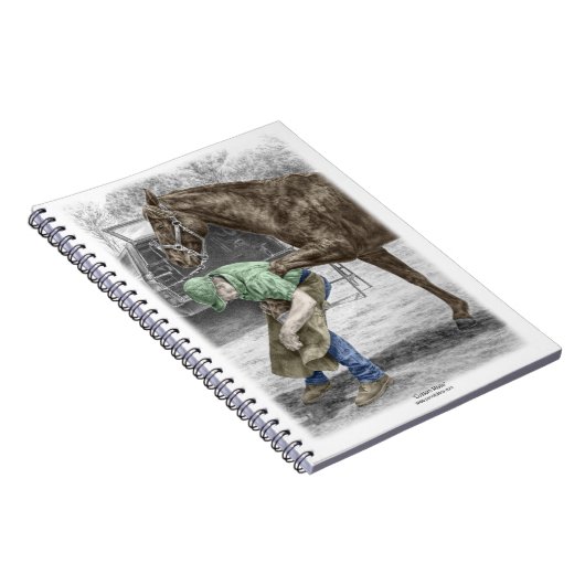 Carnet Farrier Blacksmith Chaussure Cheval (Côté Droit)