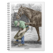 Carnet Farrier Blacksmith Chaussure Cheval (Devant)