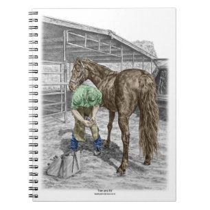 Carnet Farrier Forgeron Trimming Horse Hoof