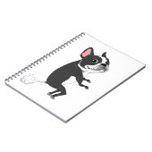 Carnet Farting Boston Terrier - Silencieux mais mortel (Côté gauche)