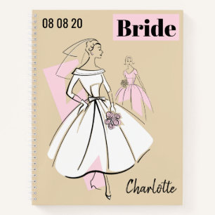 Carnet Fashion Bride Meutral Group Nom de la mariée Date 