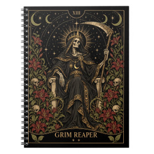 Carnet Faucheuse, Art du Tarot Starlit