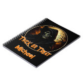 Carnet Faucheuse effrayante pour la fête d'Halloween (Côté gauche)