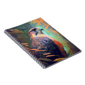 Carnet Faucon Oiseau Animal Portrait Peinture Faune Libre (Côté Droit)