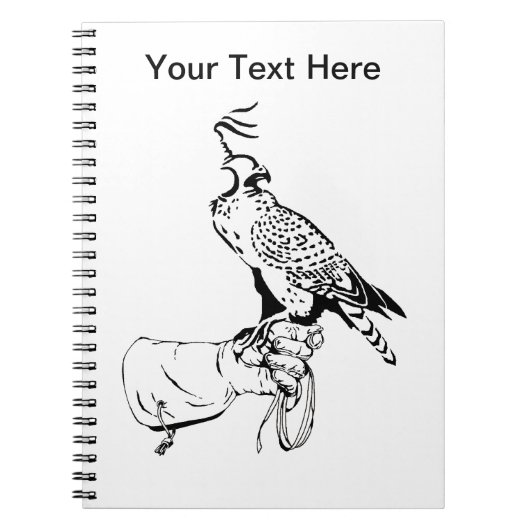 Carnet Faucon sur gant (Devant)