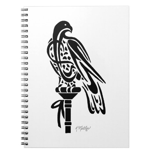Carnet Faucon sur perchoir bloc (Devant)