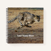 Carnet Faune Cheetah Running Photo (Devant)