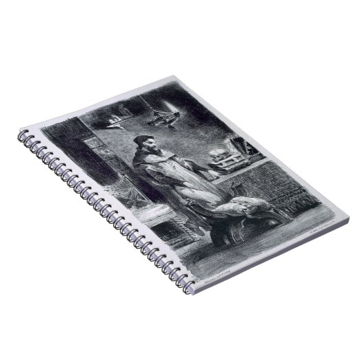 Carnet Faust dans son étude, de Faust de Goethe, 1828, (Côté Droit)