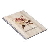 Carnet Faux Crème Rustique Rose Bois (Côté Droit)