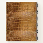 Carnet Faux Crocodile Motif de peau animale en cuir (Dos)
