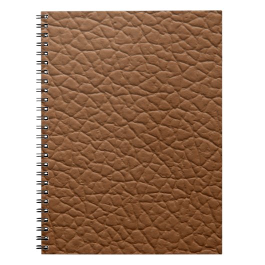 Carnet Faux cuir teintes brun clair texture majeure. abs (Devant)