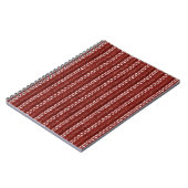 Carnet Faux fils rouges tissés   (Côté gauche)