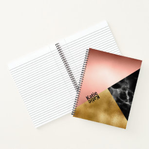 Carnet Faux Foil et marbre