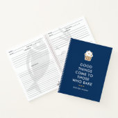 Carnet Faux Gold Cupcake Blue Good Things Baking Recette (Intérieur)
