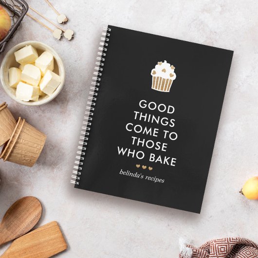 Carnet Faux Gold Cupcake Bonne Chose Baking Recette