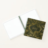 Carnet Faux Gold et green gothique Sketchbook (Intérieur)