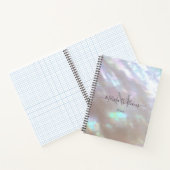 Carnet FAUX holographique iridescent (Intérieur)