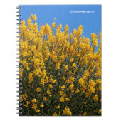 Carnet Faux Indigo jaune / Indigo sauvage / Herbe (Devant)