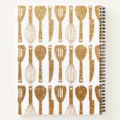 Carnet Faux Parties scintillant Cute Ustensiles de cuisin (Dos)