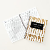 Carnet Faux Parties scintillant Cute Ustensiles de cuisin (Intérieur)