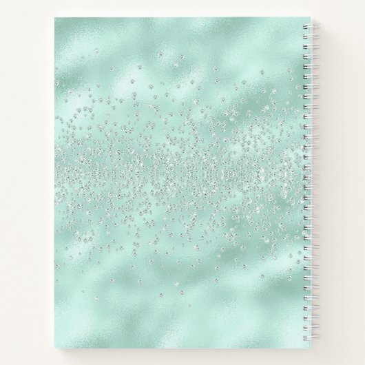 Carnet Faux Parties scintillant Pastel Sparkle Élégant Sh (Dos)