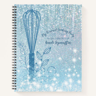 Carnet Faux parties scintillant whisk recette personnalis