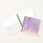 Carnet Faux parties scintillant whisk recette personnalis (Intérieur)