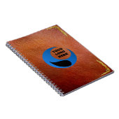 Carnet Faux personnalisé de logo de société simili cuir (Côté Droit)