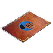 Carnet Faux personnalisé de logo de société simili cuir (Côté gauche)