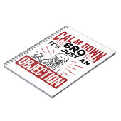 Carnet Faux procès Calm Down Bro C'est juste une objectio (Côté gauche)