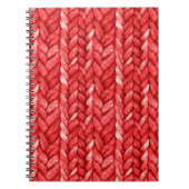 Carnet Faux pull rouge  (Devant)