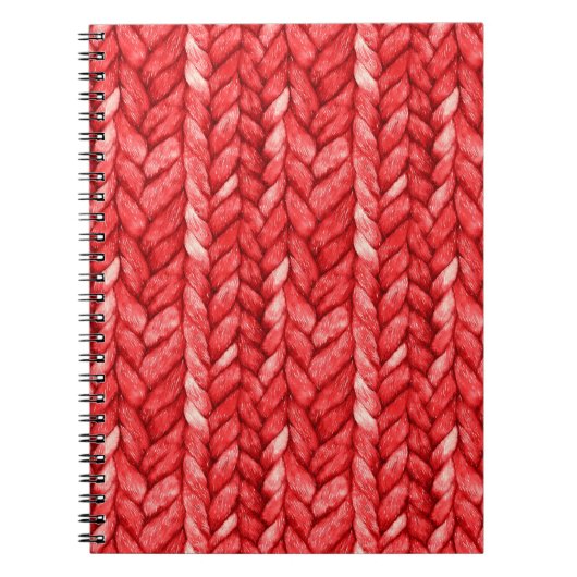 Carnet Faux pull rouge  (Devant)