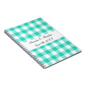 Carnet Faveurs de mariage de motif de guingan de (Côté Droit)