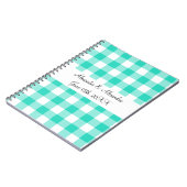 Carnet Faveurs de mariage de motif de guingan de (Côté gauche)
