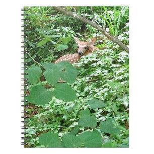 Carnet FAWN en Feuilles de coeur vert —