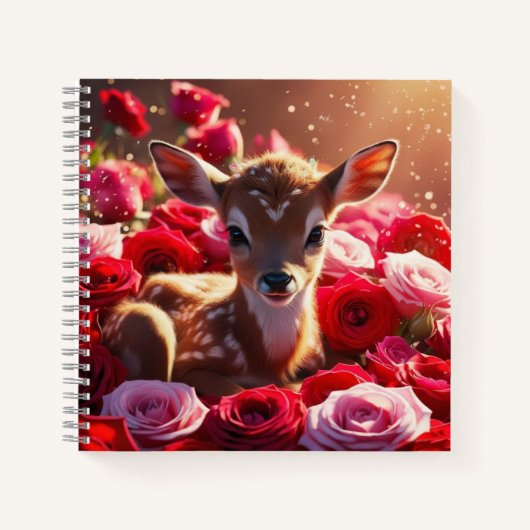 Carnet Fawn & Roses (Devant)