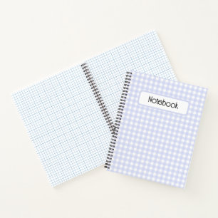 Carnet Faye et Lauren Purple En vichy