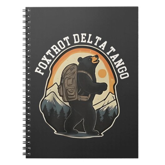 Carnet FDT résister à l'ours Foxtrot Delta Tango (Devant)
