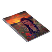 Carnet Fée au coucher du soleil dans un champ de pavots I (Côté Droit)